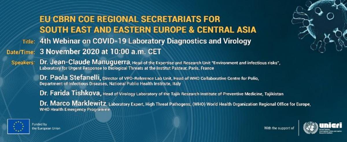 4th Webinar EU CBRN CoE (Covid-19)